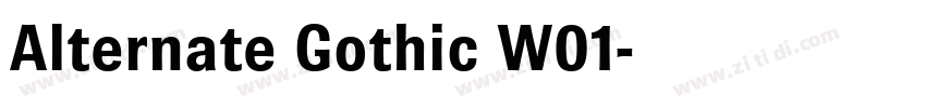 Alternate Gothic W01字体转换